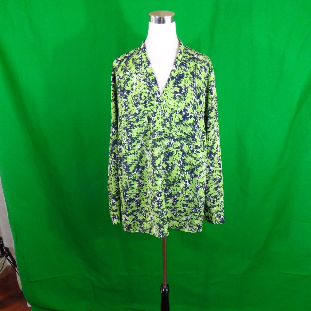 RYAN WYTHE WOMEN'S V NECK TUNIC SHIRT 3X